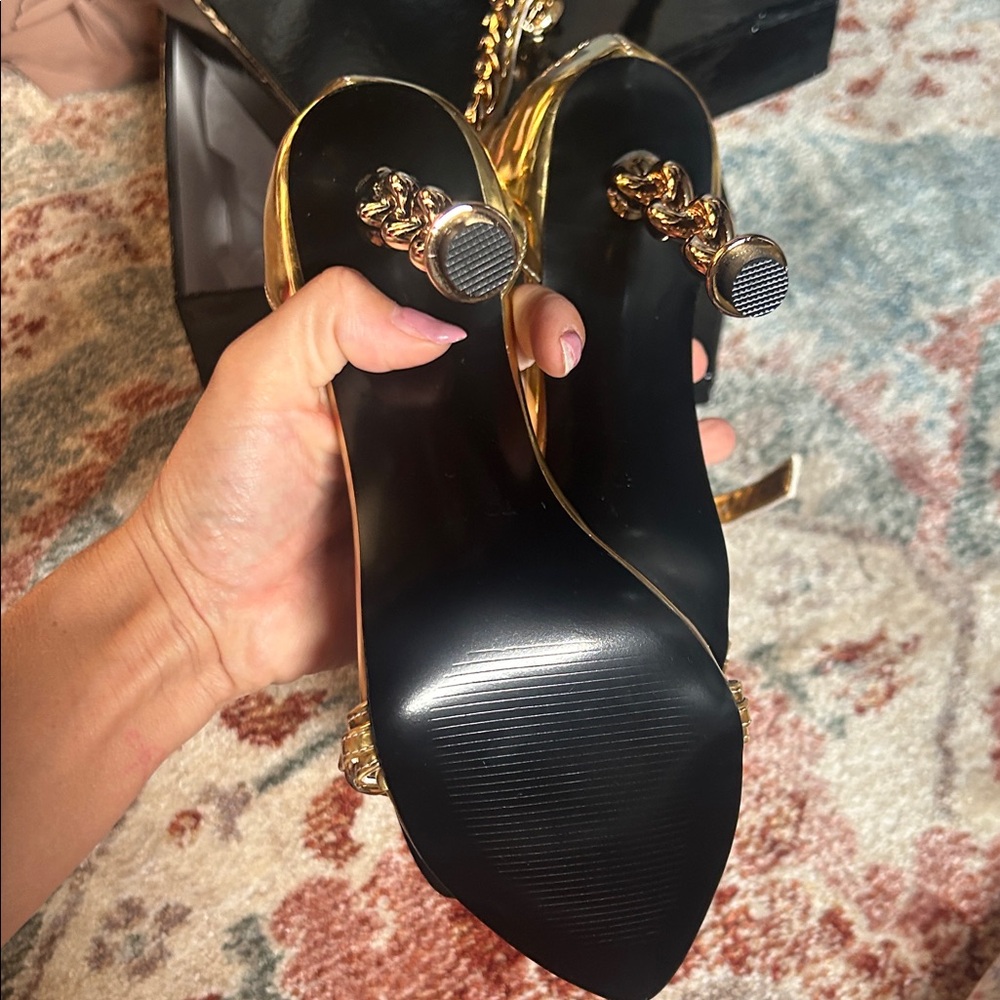Tom Ford Gold Heels